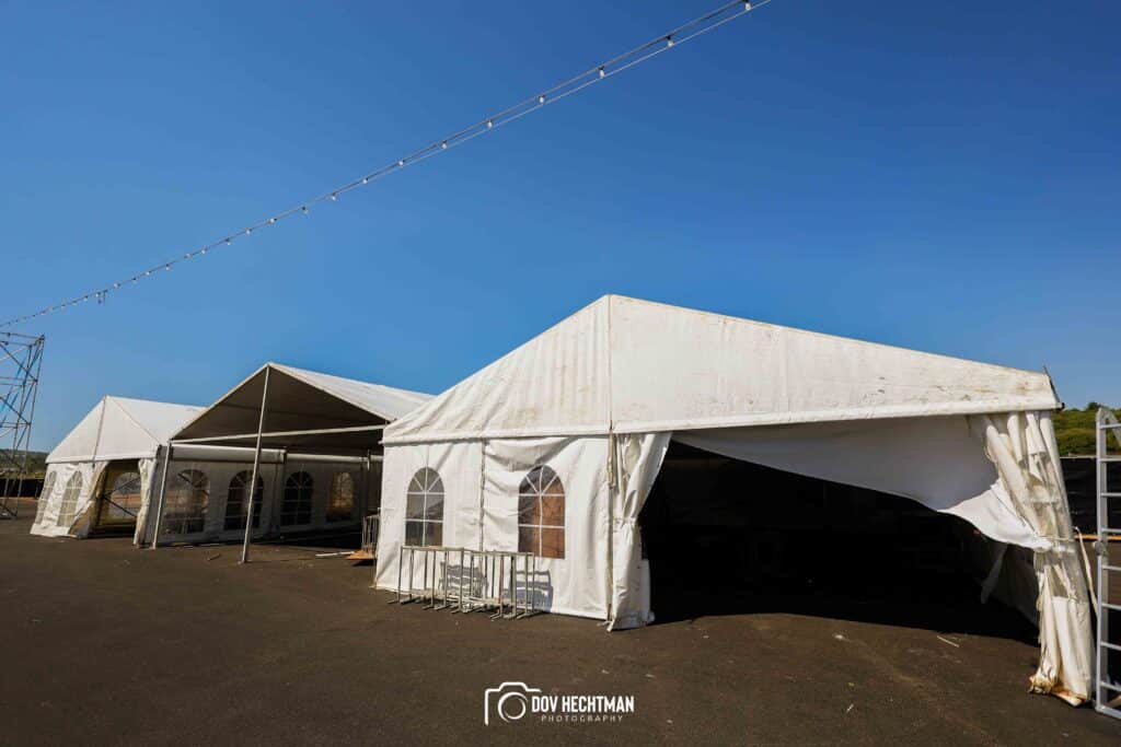 10 ימים להילולא שטחי הענק, המאהלים - תיעוד מיוחד מההכנות בהר מירון