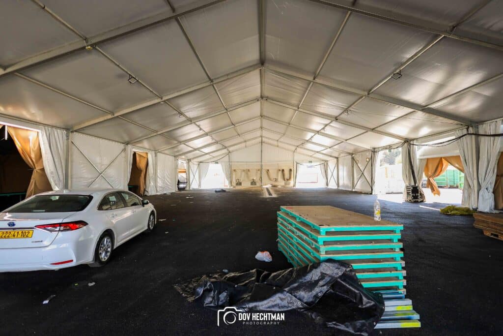 10 ימים להילולא שטחי הענק, המאהלים - תיעוד מיוחד מההכנות בהר מירון