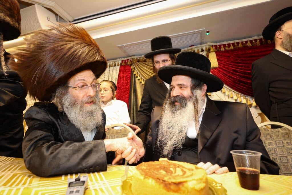 גלריה: המשפיע הגה"צ רבי אלימלך בידרמן בירמץ את נכדו