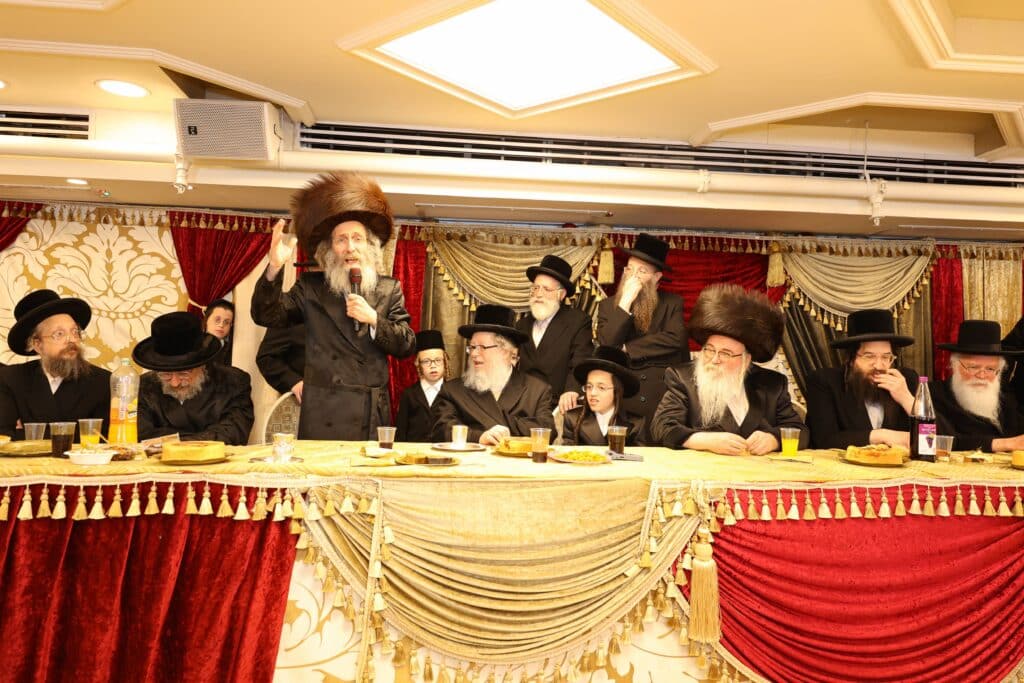 גלריה: המשפיע הגה"צ רבי אלימלך בידרמן בירמץ את נכדו