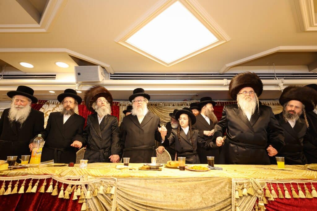 גלריה: המשפיע הגה"צ רבי אלימלך בידרמן בירמץ את נכדו