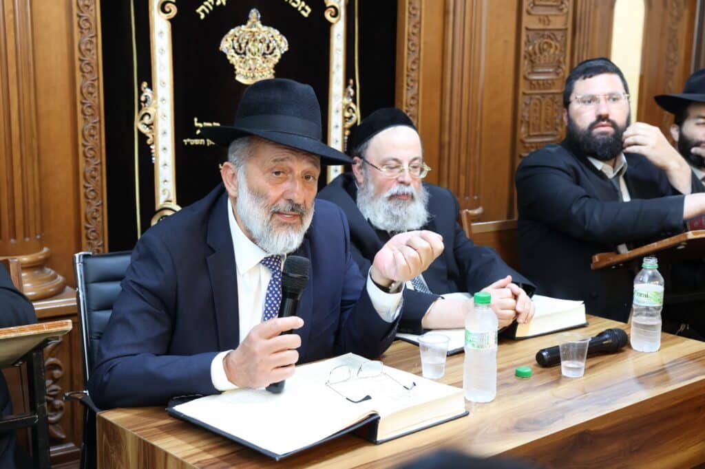 יו"ר ש"ס התפלפל בלימוד עם השפיצים הספרדים