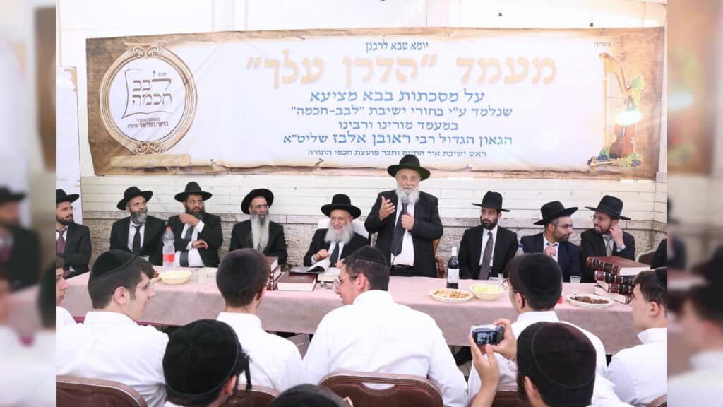 התלמידים מישיבת לבב חכמה נבחנו אצל חבר המועצת