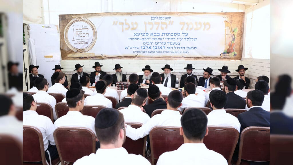 התלמידים מישיבת לבב חכמה נבחנו אצל חבר המועצת