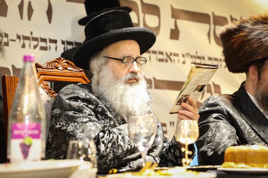 מעמד הכנסת ספר תורה לבית המדרש הגדול ויז'ניץ בבני ברק