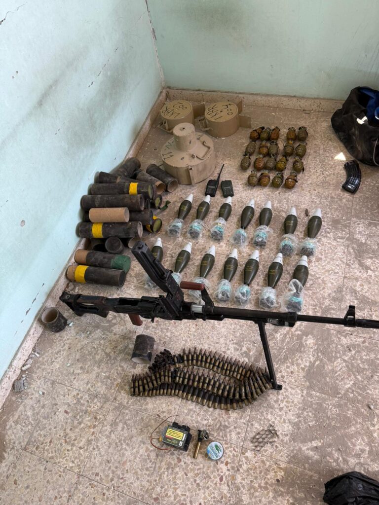 איתור מצבור נשק ענק והשמדת מנהרה באורך שני קילומטר