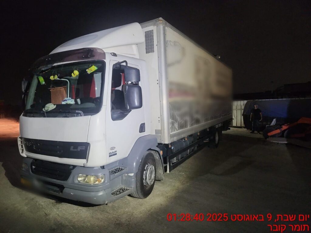 משאית עם מעל 100,000 ביצים נתפסה בואדי ערה