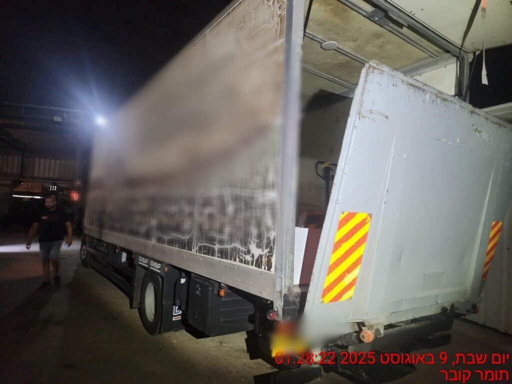 משאית עם מעל 100,000 ביצים נתפסה בואדי ערה