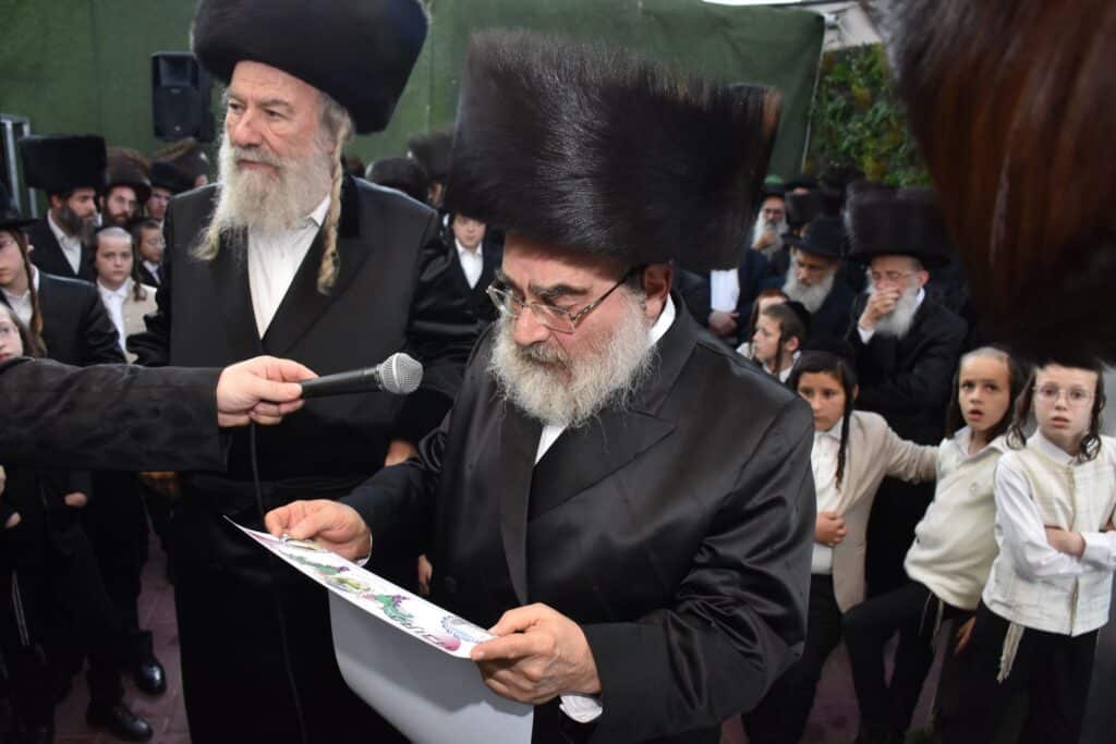 שמחת החתונה לנכדת כ"ק מרן אדמו"ר מאשלג שליט"א