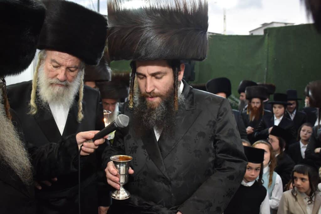 שמחת החתונה לנכדת כ"ק מרן אדמו"ר מאשלג שליט"א