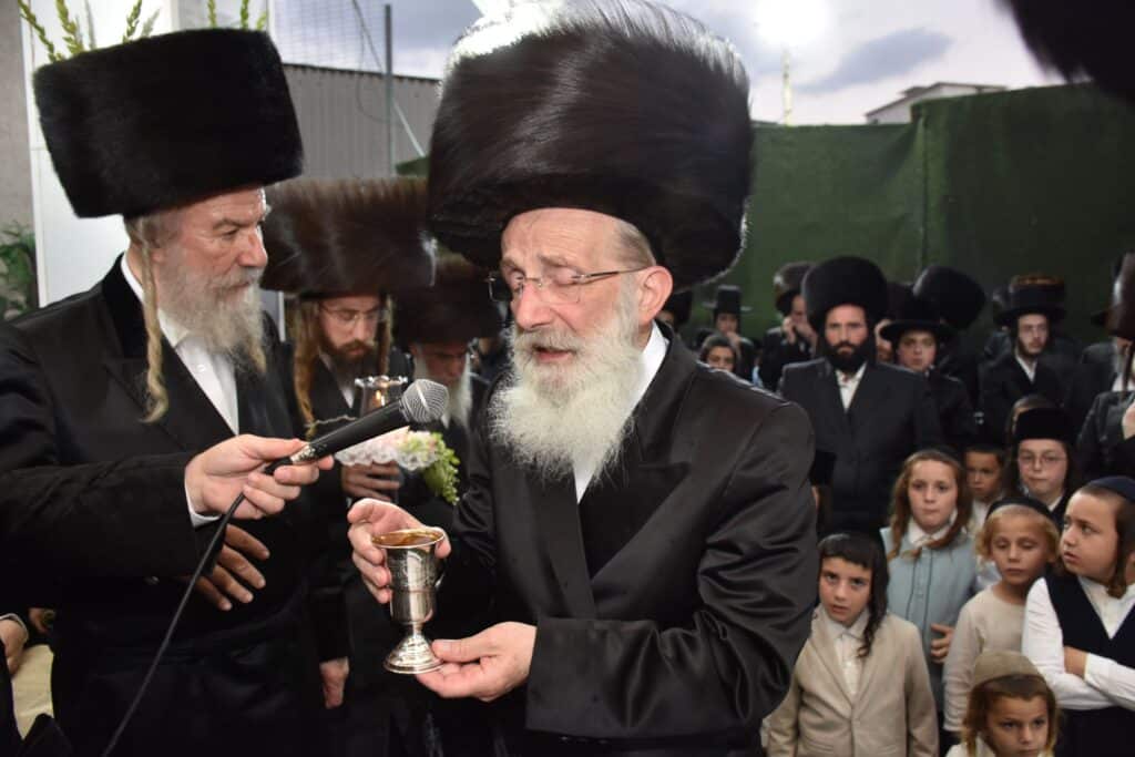 שמחת החתונה לנכדת כ"ק מרן אדמו"ר מאשלג שליט"א