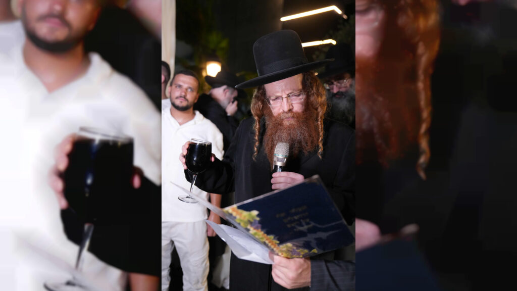 רבנים ואישי ציבור בשמחת נישואי בת הדיין הג"ר ראובן נאקר