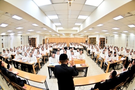 מעמד פתיחת הזמן בר"ח אלול בישיבה הגדולה "תורת ה'" שע"י קהל עדת ירושלים