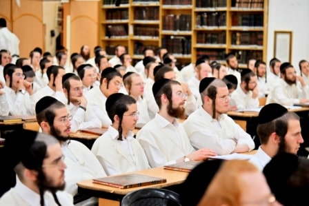 מעמד פתיחת הזמן בר"ח אלול בישיבה הגדולה "תורת ה'" שע"י קהל עדת ירושלים