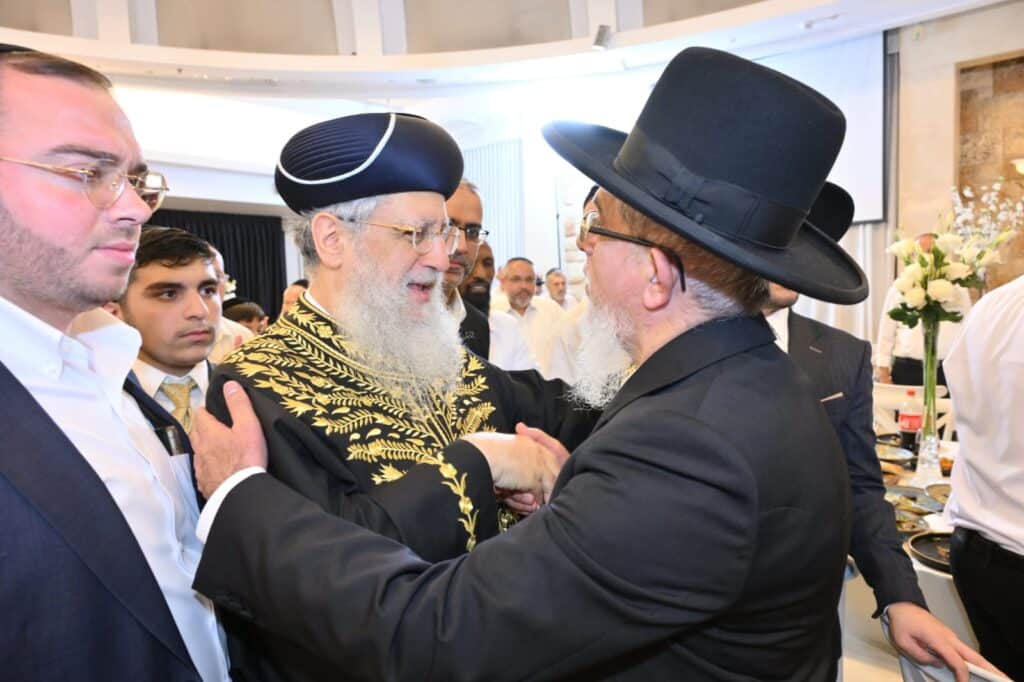 הרבנים הראשיים השתתפו בשמחת נישואי בת הגר"י הללויה