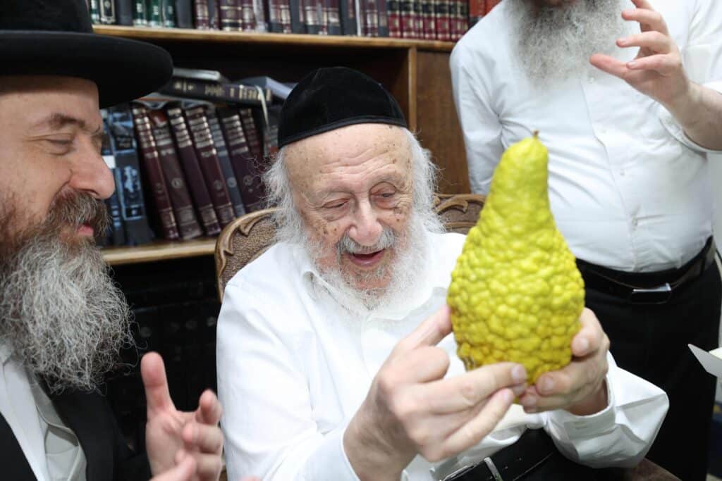 בערב שבת שובה: ראש הישיבה בבחירת ארבעת המינים