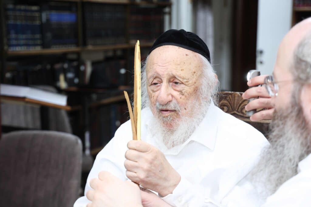 בערב שבת שובה: ראש הישיבה בבחירת ארבעת המינים