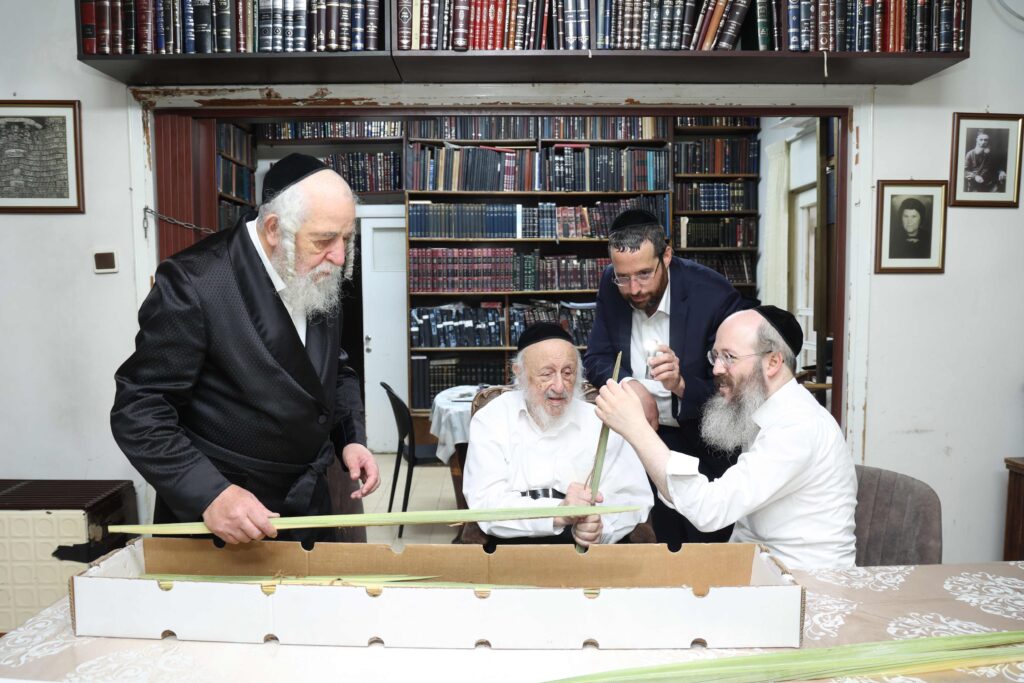 בערב שבת שובה: ראש הישיבה בבחירת ארבעת המינים