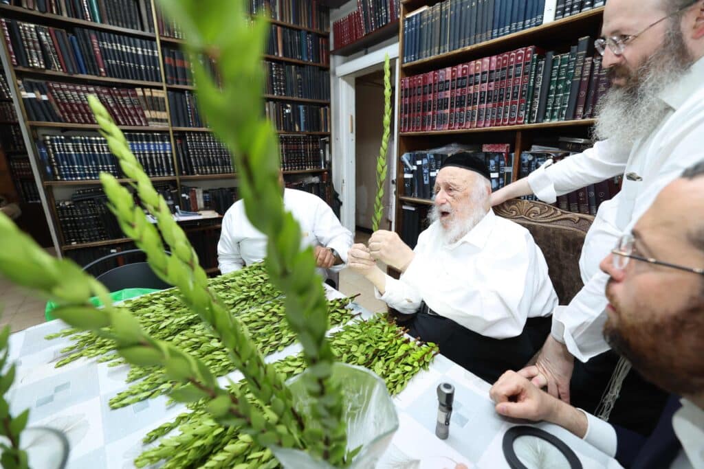 בערב שבת שובה: ראש הישיבה בבחירת ארבעת המינים