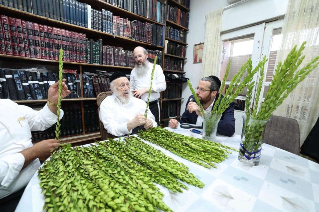 בערב שבת שובה: ראש הישיבה בבחירת ארבעת המינים