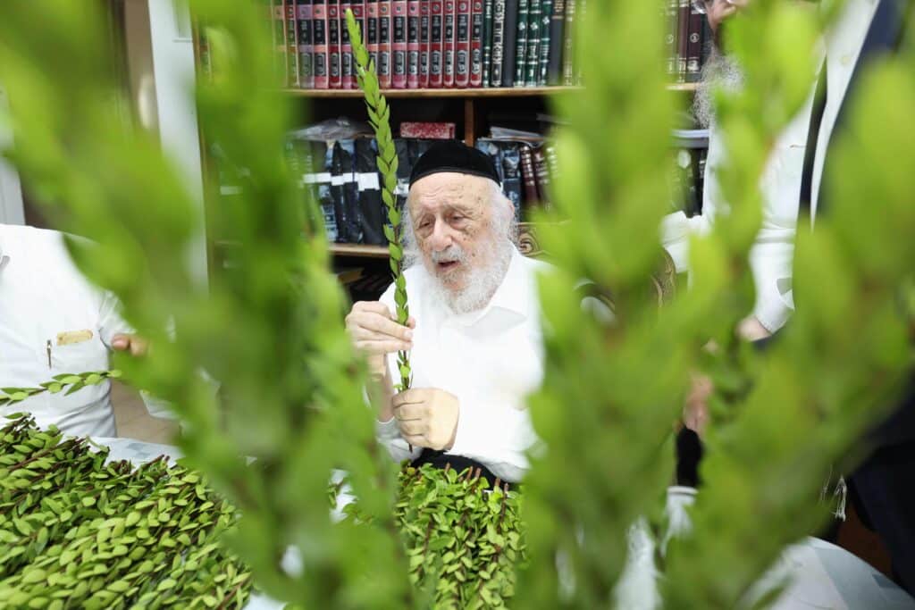 בערב שבת שובה: ראש הישיבה בבחירת ארבעת המינים