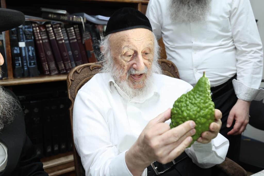 בערב שבת שובה: ראש הישיבה בבחירת ארבעת המינים