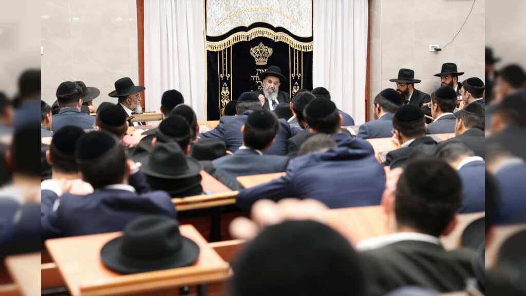 הגר"מ צדקה חיזק את מאות תלמידי ישיבת אהל תורה