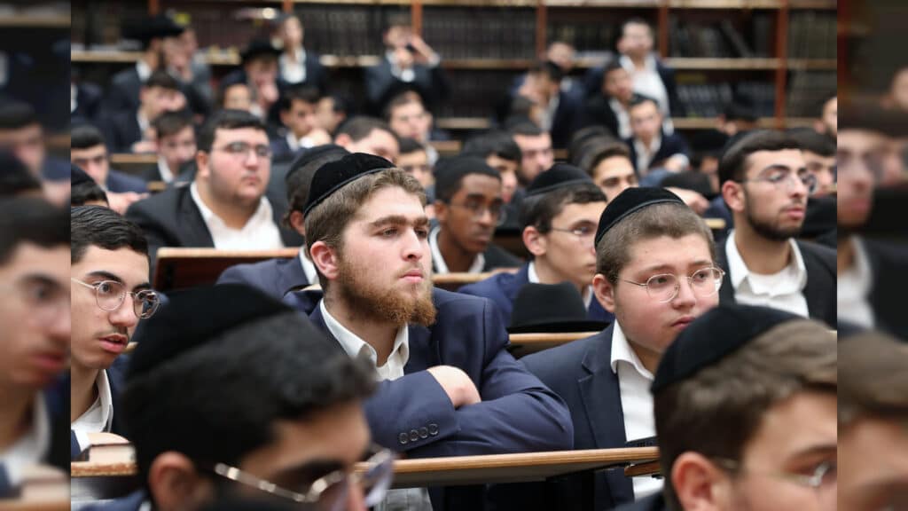 הגר"מ צדקה חיזק את מאות תלמידי ישיבת אהל תורה