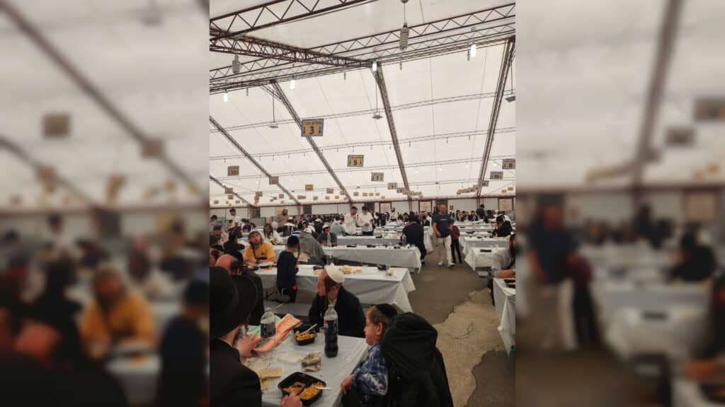 תיעוד מיוחד: עשרות אלפים הגיעו לציון הקדוש באומן