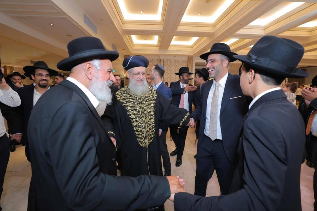 ראש המטה של הראשון לציון בירמצ את בנו - כולם באו לברך