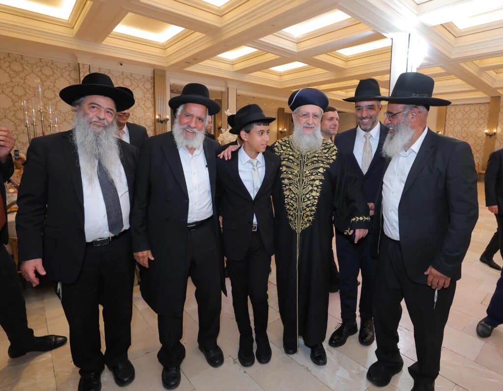 ראש המטה של הראשון לציון בירמצ את בנו - כולם באו לברך