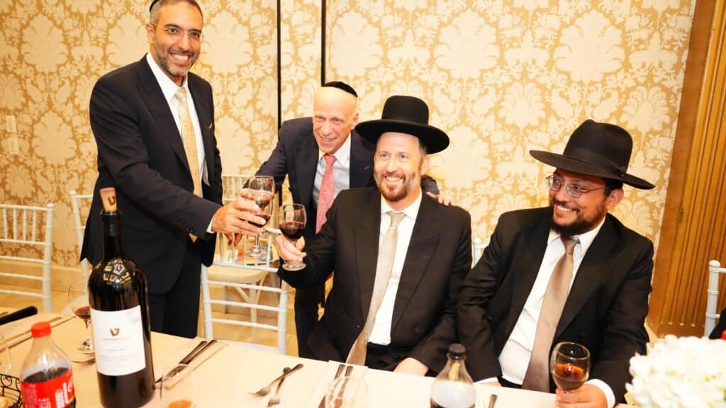 ראש המטה של הראשון לציון בירמצ את בנו - כולם באו לברך