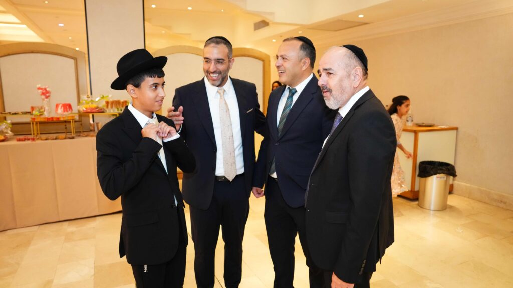 ראש המטה של הראשון לציון בירמצ את בנו - כולם באו לברך