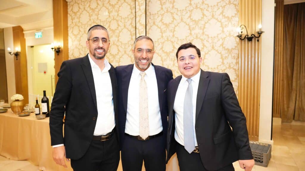 ראש המטה של הראשון לציון בירמצ את בנו - כולם באו לברך