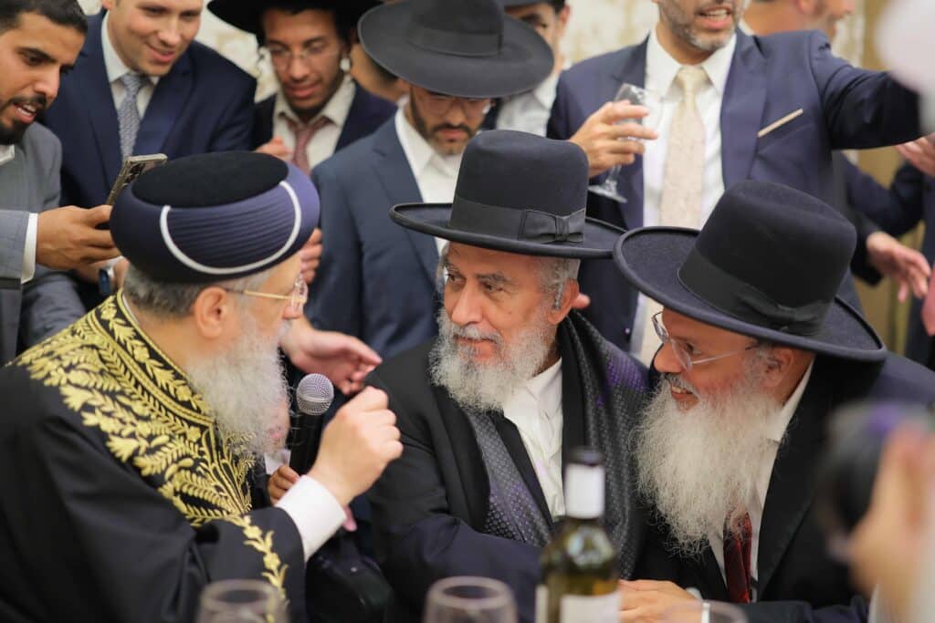 ראש המטה של הראשון לציון בירמצ את בנו - כולם באו לברך