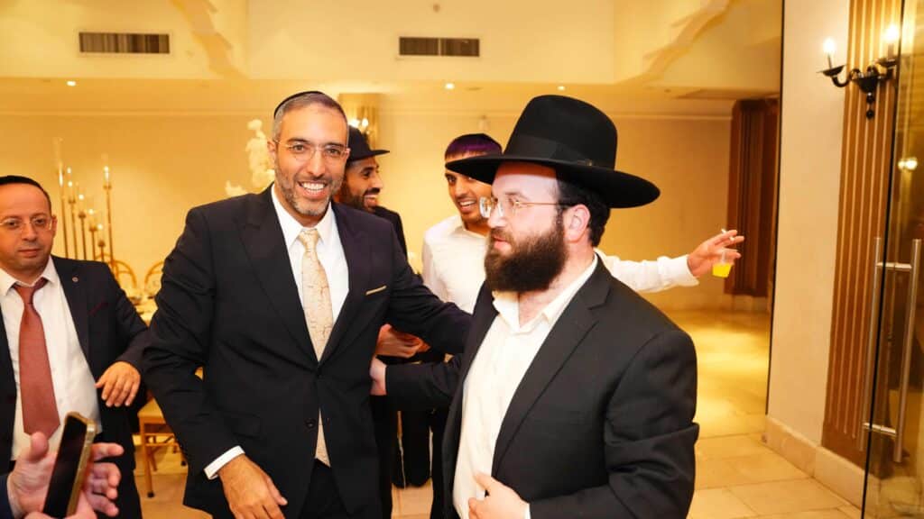 ראש המטה של הראשון לציון בירמצ את בנו - כולם באו לברך