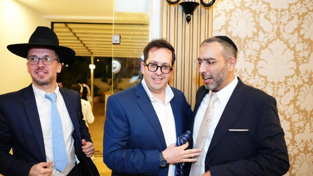 ראש המטה של הראשון לציון בירמצ את בנו - כולם באו לברך