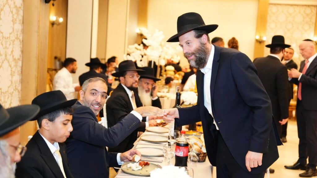 ראש המטה של הראשון לציון בירמצ את בנו - כולם באו לברך