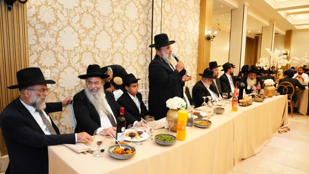 ראש המטה של הראשון לציון בירמצ את בנו - כולם באו לברך