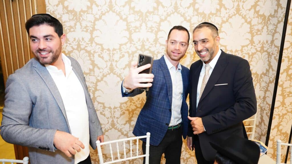 ראש המטה של הראשון לציון בירמצ את בנו - כולם באו לברך