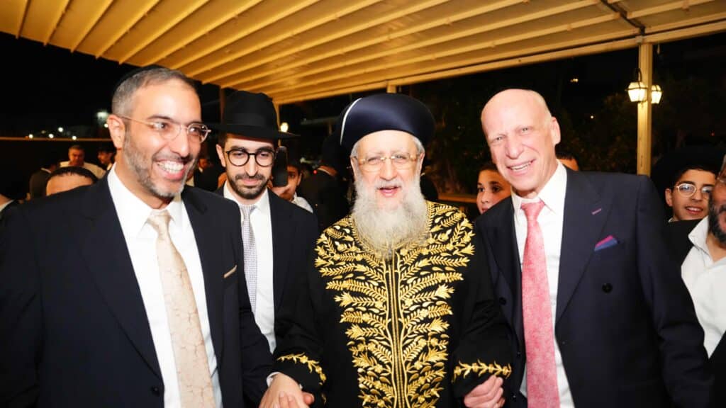 ראש המטה של הראשון לציון בירמצ את בנו - כולם באו לברך