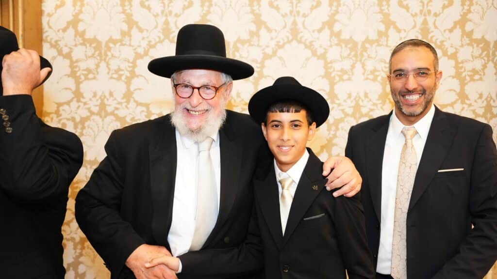 ראש המטה של הראשון לציון בירמצ את בנו - כולם באו לברך