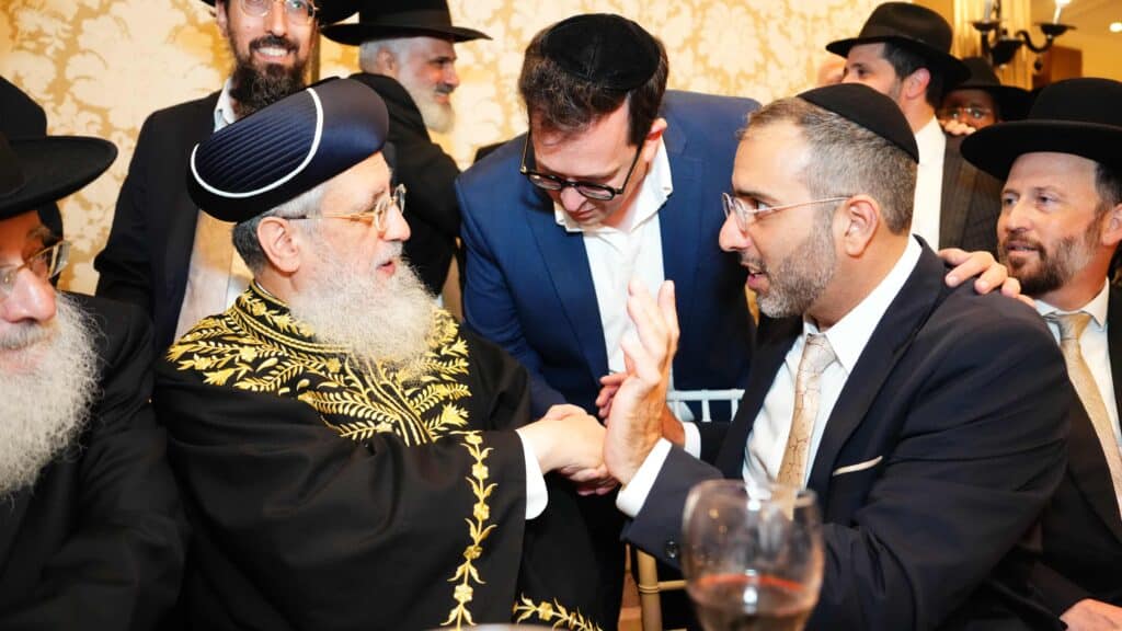 ראש המטה של הראשון לציון בירמצ את בנו - כולם באו לברך