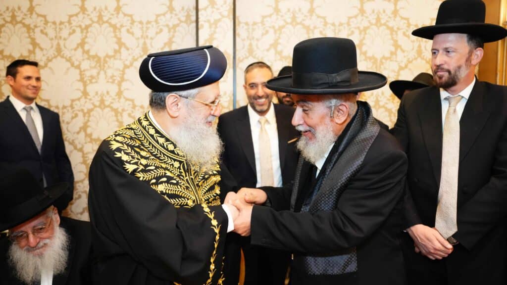 ראש המטה של הראשון לציון בירמצ את בנו - כולם באו לברך