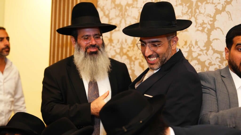 ראש המטה של הראשון לציון בירמצ את בנו - כולם באו לברך