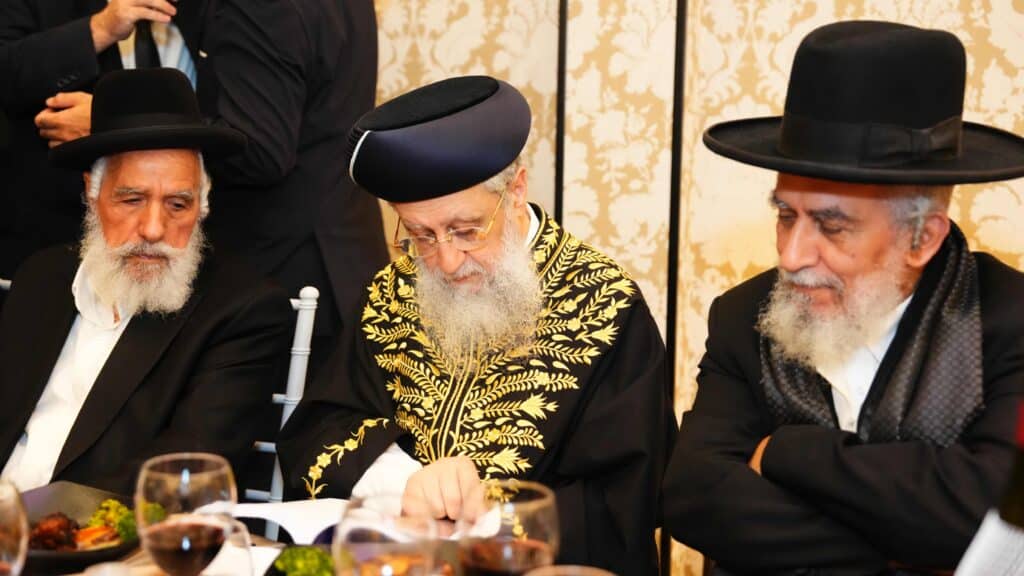 ראש המטה של הראשון לציון בירמצ את בנו - כולם באו לברך