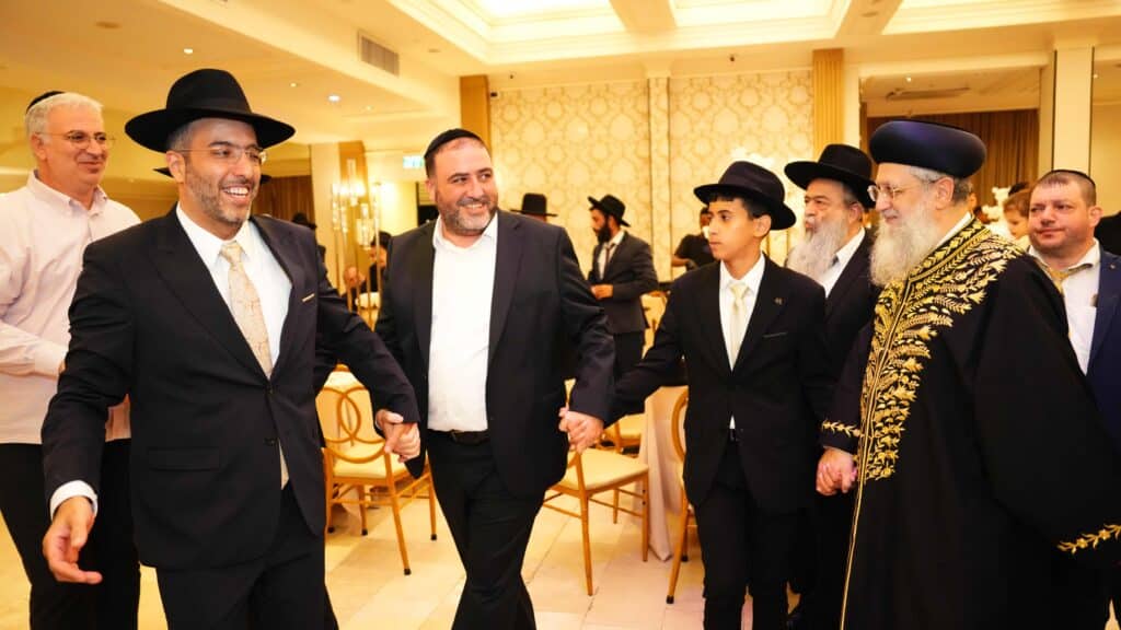 ראש המטה של הראשון לציון בירמצ את בנו - כולם באו לברך