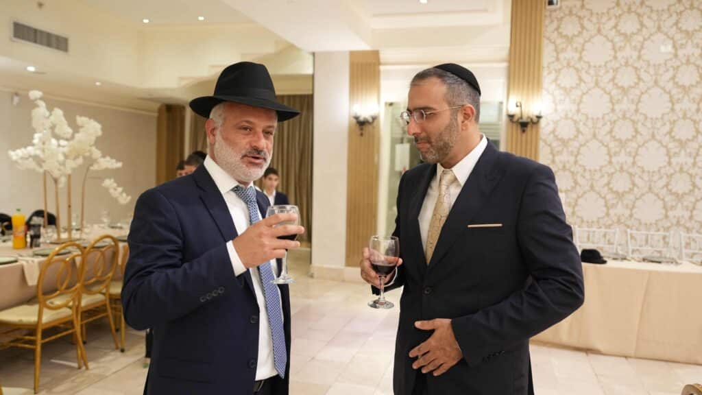 ראש המטה של הראשון לציון בירמצ את בנו - כולם באו לברך