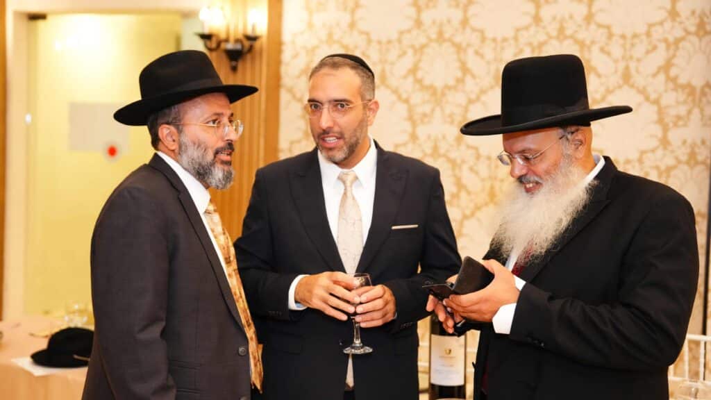 ראש המטה של הראשון לציון בירמצ את בנו - כולם באו לברך