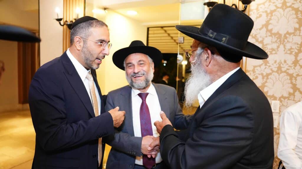 ראש המטה של הראשון לציון בירמצ את בנו - כולם באו לברך